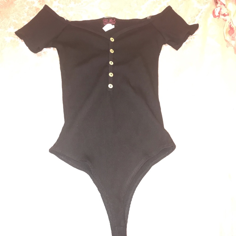 Off the shoulder body suit